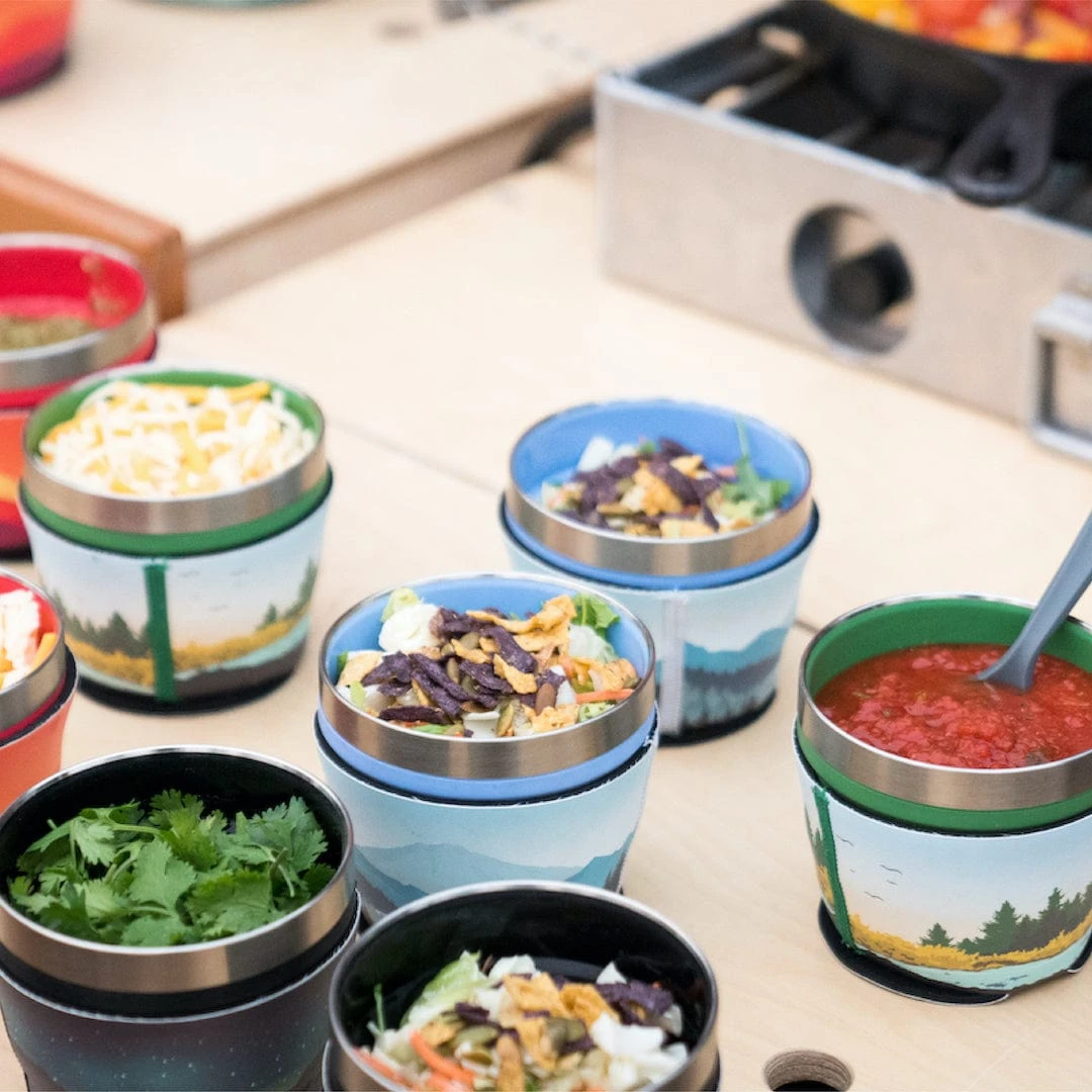 HYDAWAY Pacific Blue Collapsible Insulated Bowl - 1.5-Cup Packable Silicone Camp Bowl 4 HYDAWAY Pacific Blue Collapsible Insulated Bowl - 1.5-Cup Packable Silicone Camp Bowl - Image 4