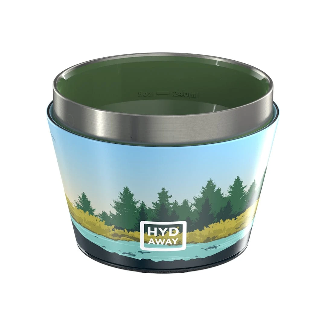 HYDAWAY Pacific Blue Collapsible Insulated Bowl - 1.5-Cup Packable Silicone Camp Bowl 12 HYDAWAY Pacific Blue Collapsible Insulated Bowl - 1.5-Cup Packable Silicone Camp Bowl - Image 12