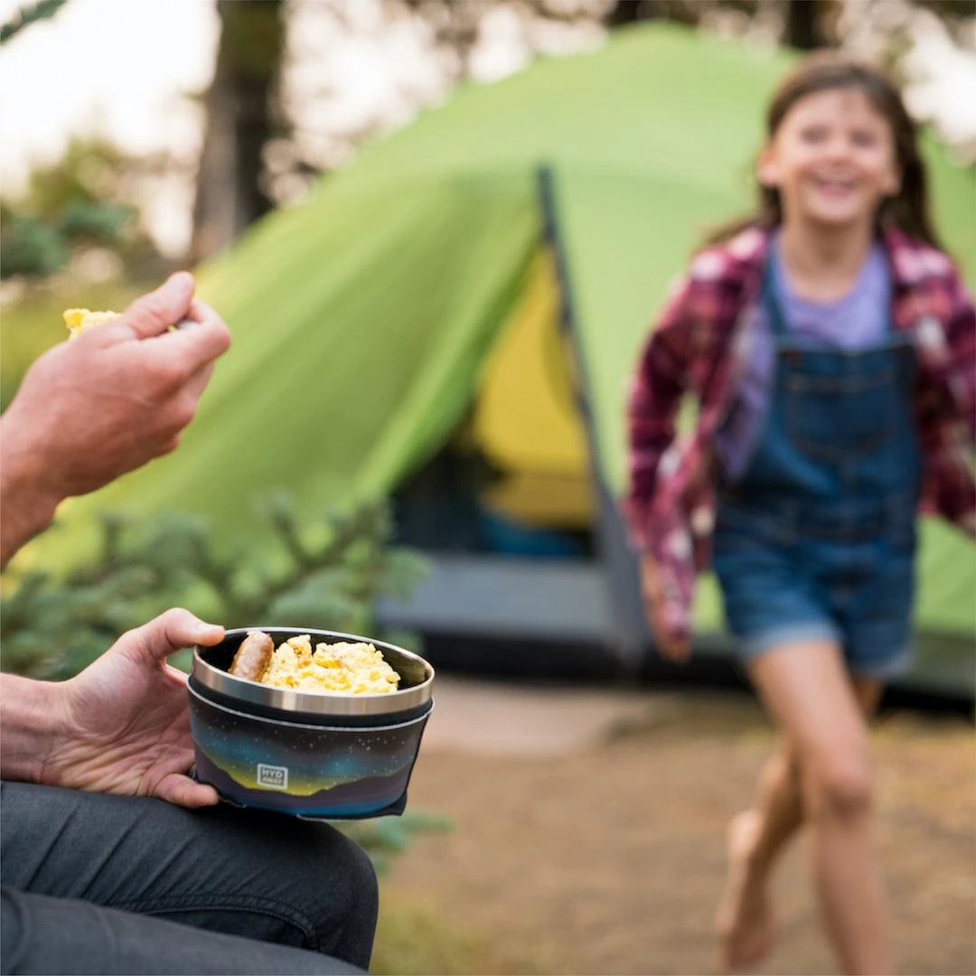 HYDAWAY 1-Quart Rust Red with Grey Sleeve – Insulated Collapsible Bowl with Spill-Proof Lid 4 HYDAWAY 1-Quart Rust Red with Grey Sleeve – Insulated Collapsible Bowl with Spill-Proof Lid - Image 4