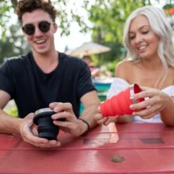 HYDAWAY 16oz Collapsible Pint - Portable Silicone & Stainless Steel Travel Cup -Campmor Outdoor Clothing HTC164