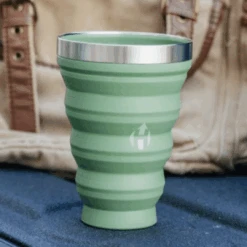HYDAWAY 16oz Collapsible Pint - Portable Silicone & Stainless Steel Travel Cup -Campmor Outdoor Clothing HTC167
