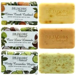 Invigorate Exfoliating Bar Soap Set By Dr. Jacobs Naturals