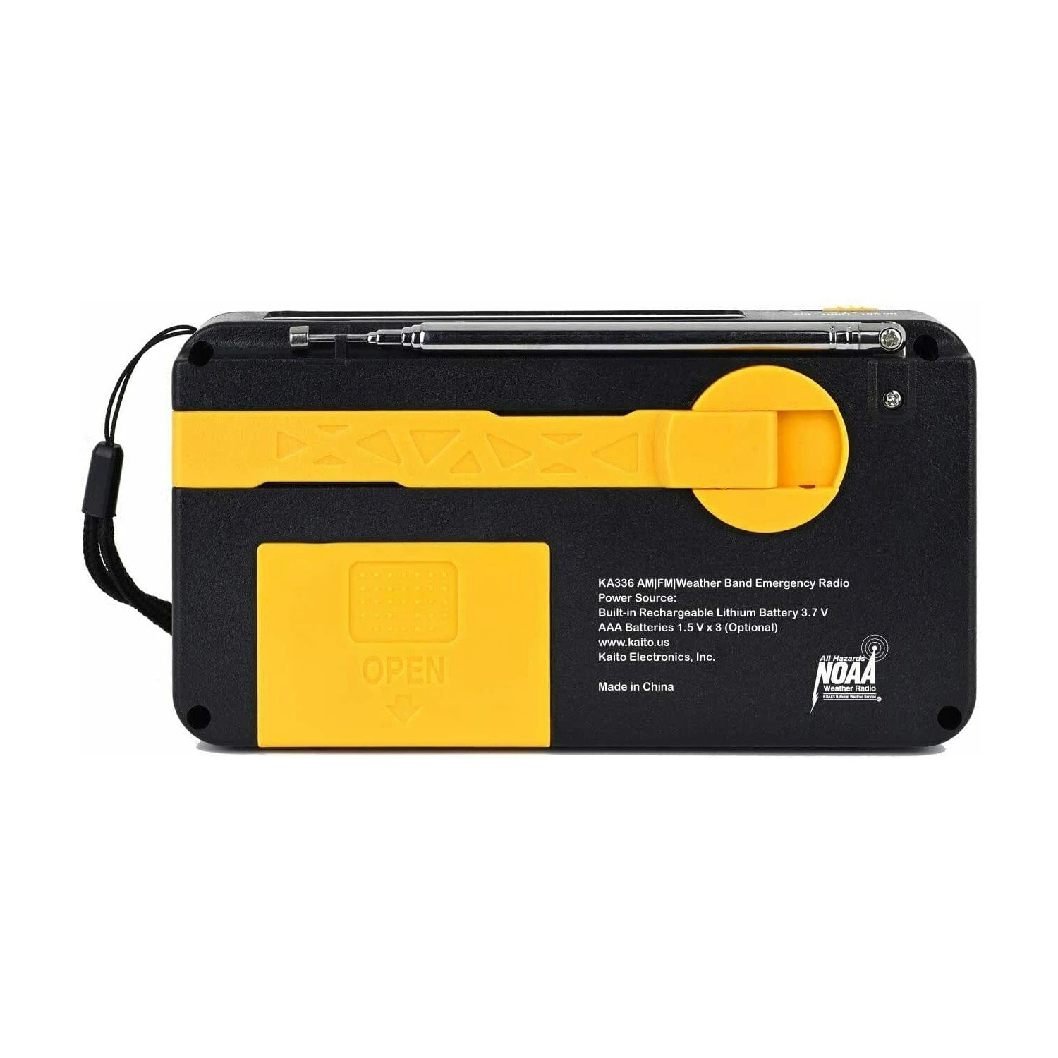 Kaito KA336 Emergency AM FM NOAA Weather Alert Radio With Solar And Crank 4 Kaito KA336 Emergency AM FM NOAA Weather Alert Radio With Solar And Crank - Image 4