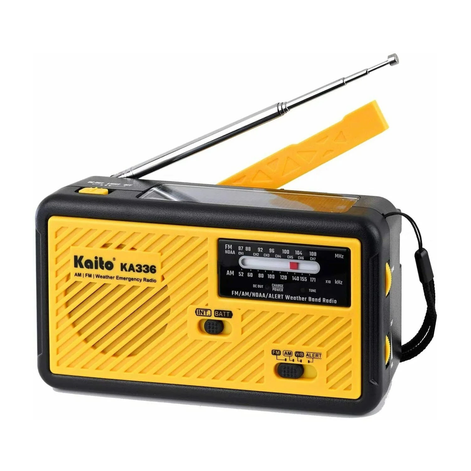 Kaito KA336 Emergency AM FM NOAA Weather Alert Radio With Solar And Crank 1 Kaito KA336 Emergency AM FM NOAA Weather Alert Radio With Solar And Crank