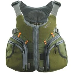 Stohlquist Keeper Menβs Fishing PFD β Tan/Sand High-Back Utility Vest with Tackle Pockets