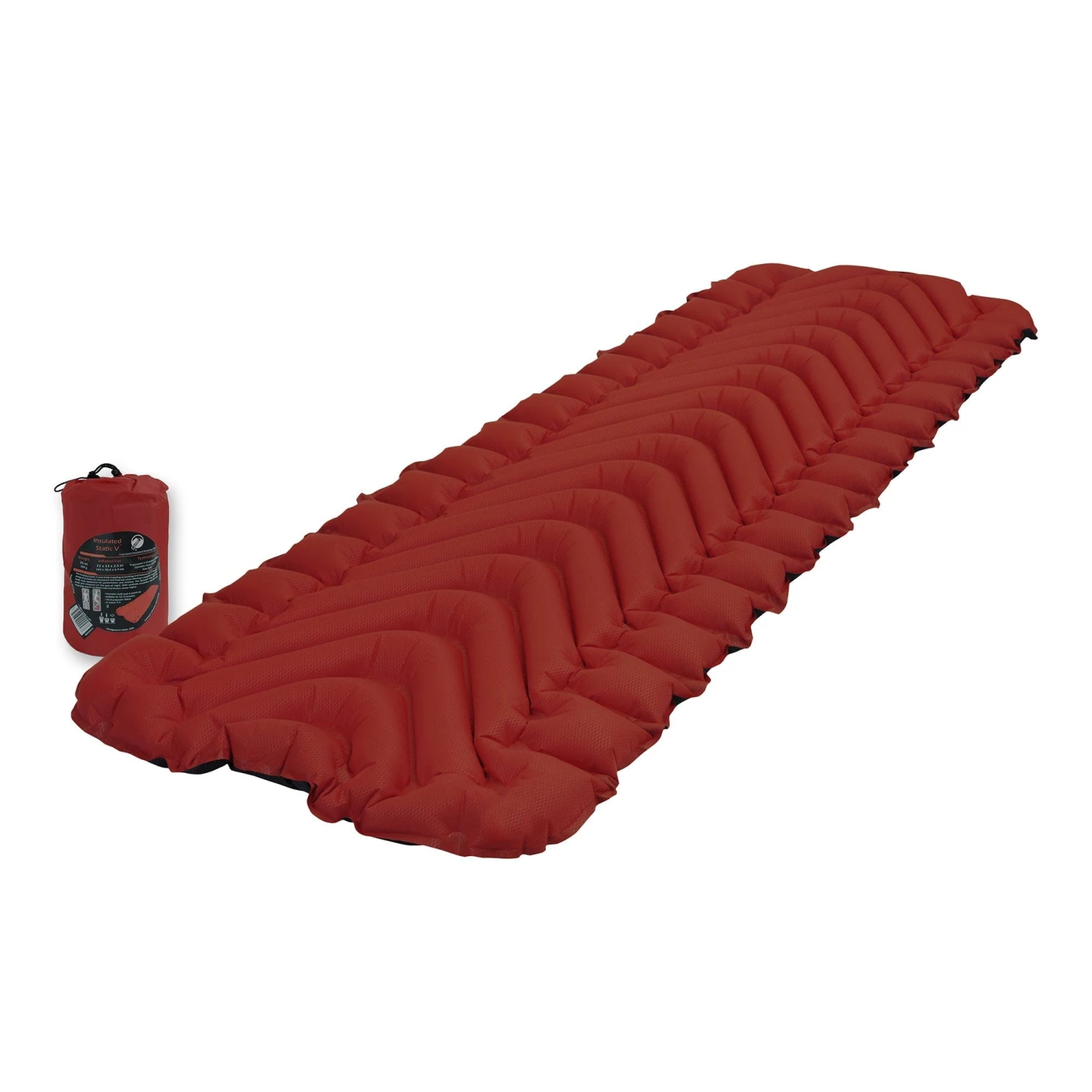 Insulated Static V - Brick Red By Klymit 2 Insulated Static V - Brick Red By Klymit - Image 2