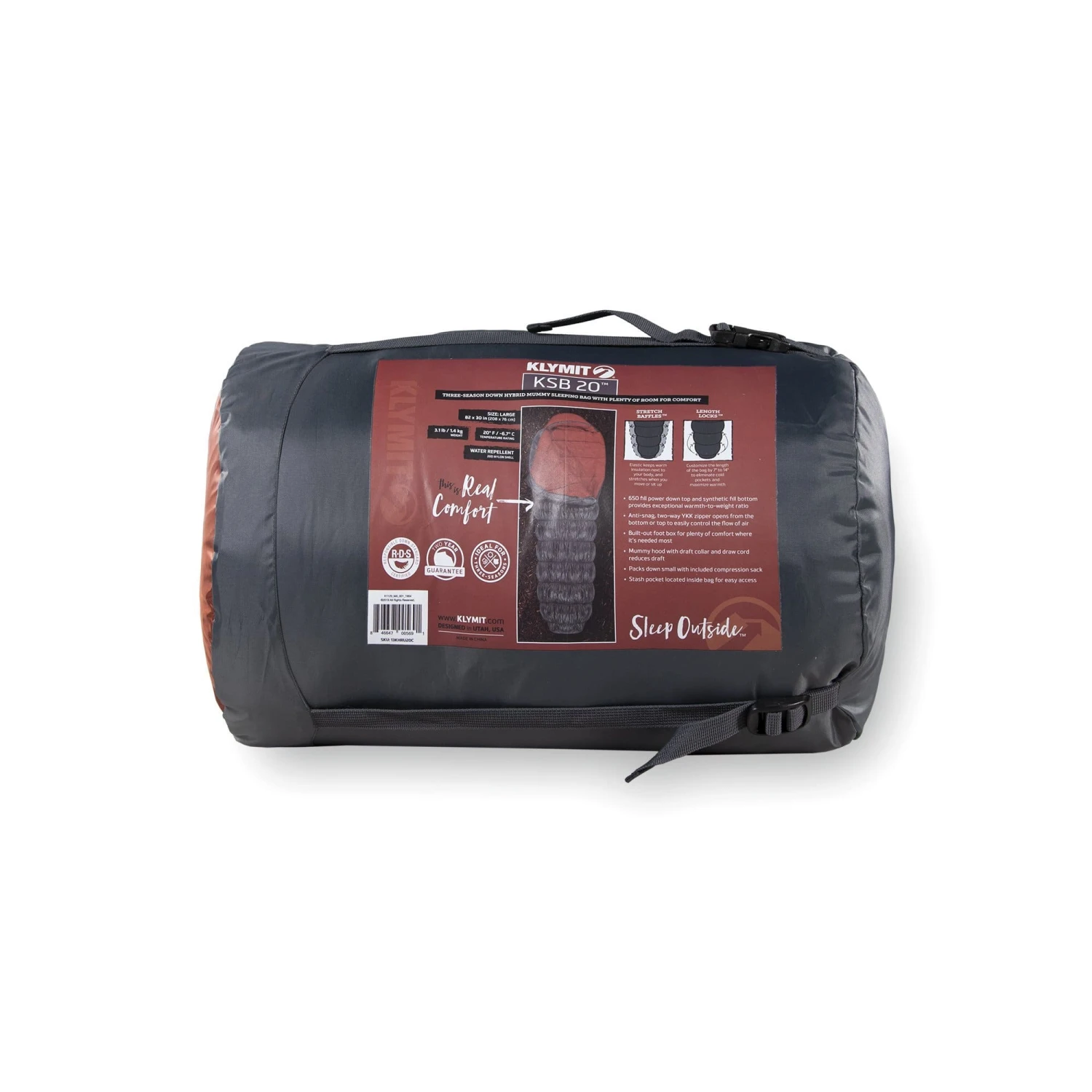 KSB 20 Sleeping Bag By Klymit 4 KSB 20 Sleeping Bag By Klymit - Image 4