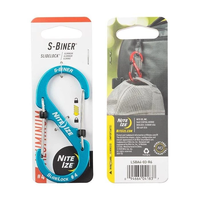 Nite Ize S-Biner SlideLock Aluminum #4 4 Nite Ize S-Biner SlideLock Aluminum #4 - Image 4