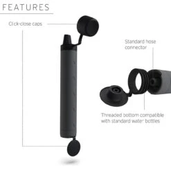 LifeStraw Peak Series Personal Water Filter – Dark Mountain Blue Ultralight Portable Filtration -Campmor Outdoor Clothing LSPSLSPAN1 3