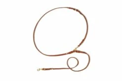 Butter Leather 3x Adjustable Dog Leash - Sahara Cognac By Molly And Stitch US -Campmor Outdoor Clothing Lt Brown Leash F2