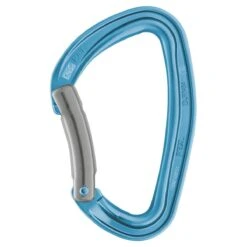Petzl Djinn Bent Gate Carabiner - Blue/Violet Durable Keylock Sport Climbing Clip -Campmor Outdoor Clothing M060BA00
