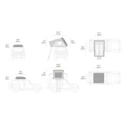 IKamper Skycamp 3.0 Mini Rooftop Tent - Rocky Black Shell 26 IKamper Skycamp 3.0 Mini Rooftop Tent - Rocky Black Shell -Campmor Outdoor Clothing MB009 0014