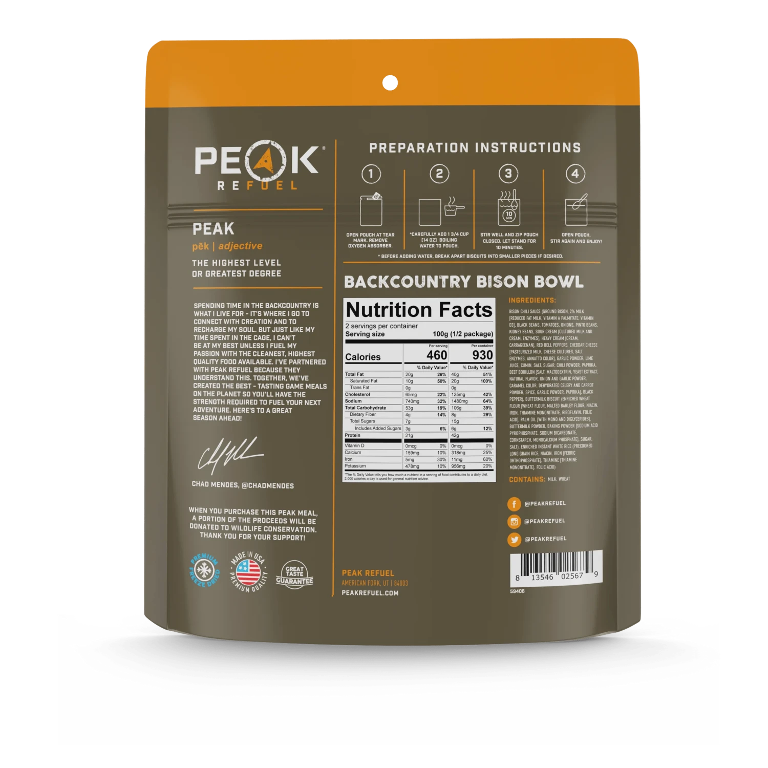 Peak Refuel Backcountry Bison Bowl 3 Peak Refuel Backcountry Bison Bowl - Image 3