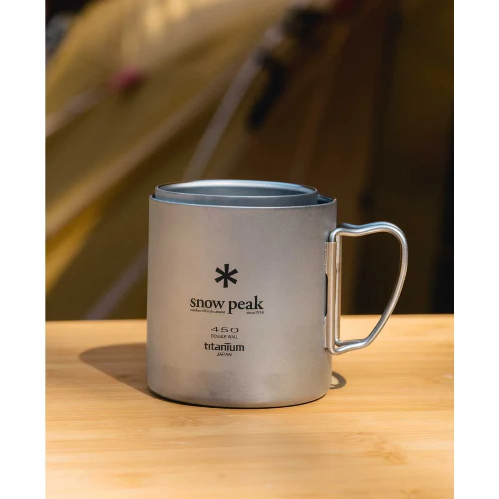 Snow Peak Titanium Double Wall Mug 450 ML 3 Snow Peak Titanium Double Wall Mug 450 ML - Image 3