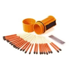 UCO Match Container W/25 Matches -Campmor Outdoor Clothing MT SM CONT ORANGE