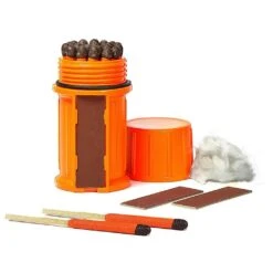 UCO Match Container W/25 Matches -Campmor Outdoor Clothing MT SM CONT ORANGE1