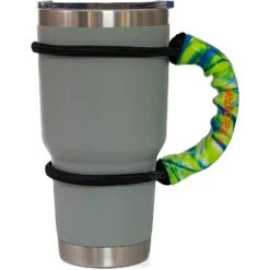 Muggiez Universal Drink Handle – Multi-Color Tie-Dye Handmade Non-Slip Cup Grip -Campmor Outdoor Clothing MUGG01 0701