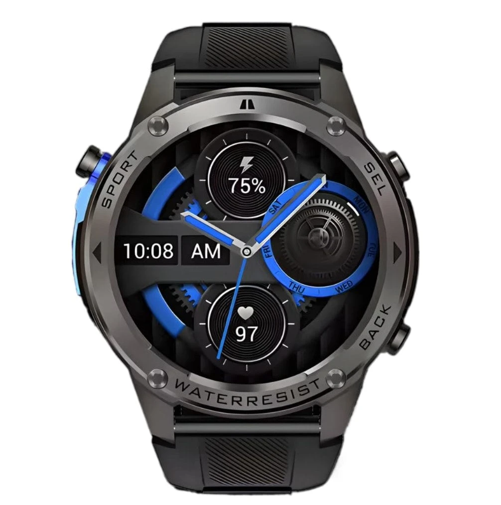 ATACLETE Sentinel X Rugged Smartwatch – Black Zinc Alloy Tactical Dive Watch 3 ATACLETE Sentinel X Rugged Smartwatch – Black Zinc Alloy Tactical Dive Watch - Image 3