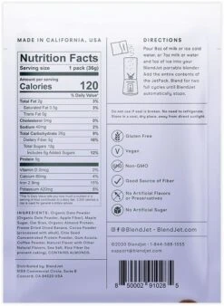 JetPack Smoothie By BlendJet -Campmor Outdoor Clothing Mocha Chia JetPack BACK f1ee2083 8e8d 466f adfc ef9ad3bd9664