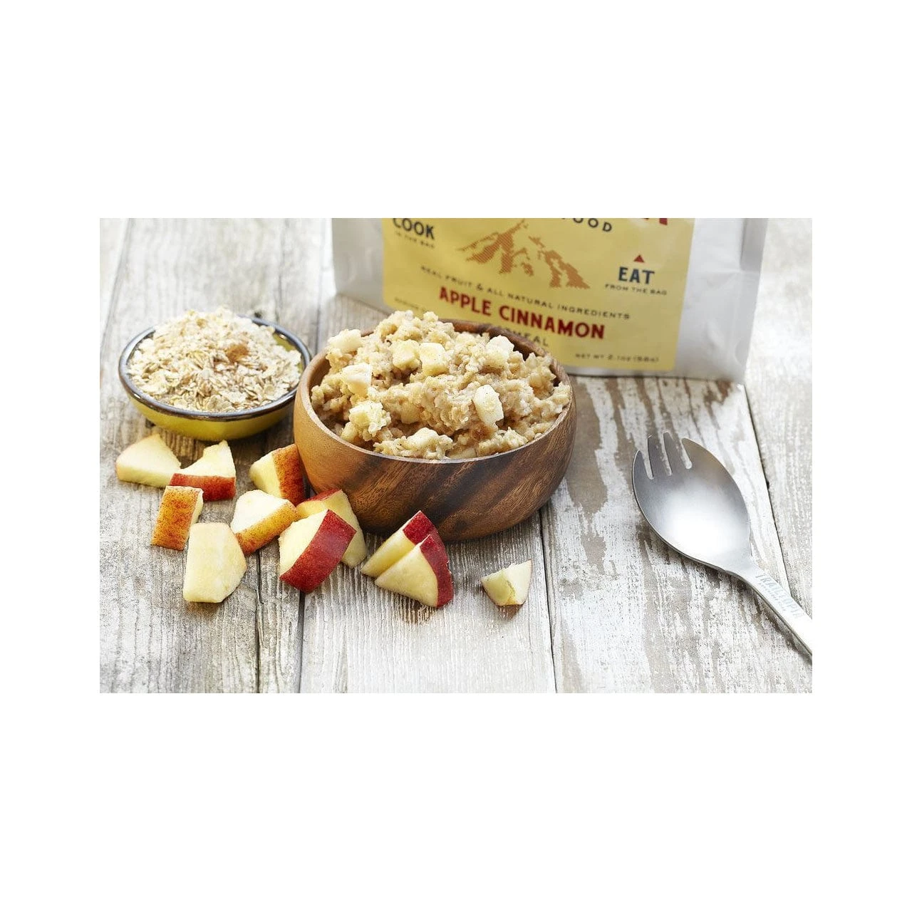 Trailtopia Adventure Food Apple Cinnamon Oatmeal - GF 2 Trailtopia Adventure Food Apple Cinnamon Oatmeal - GF - Image 2