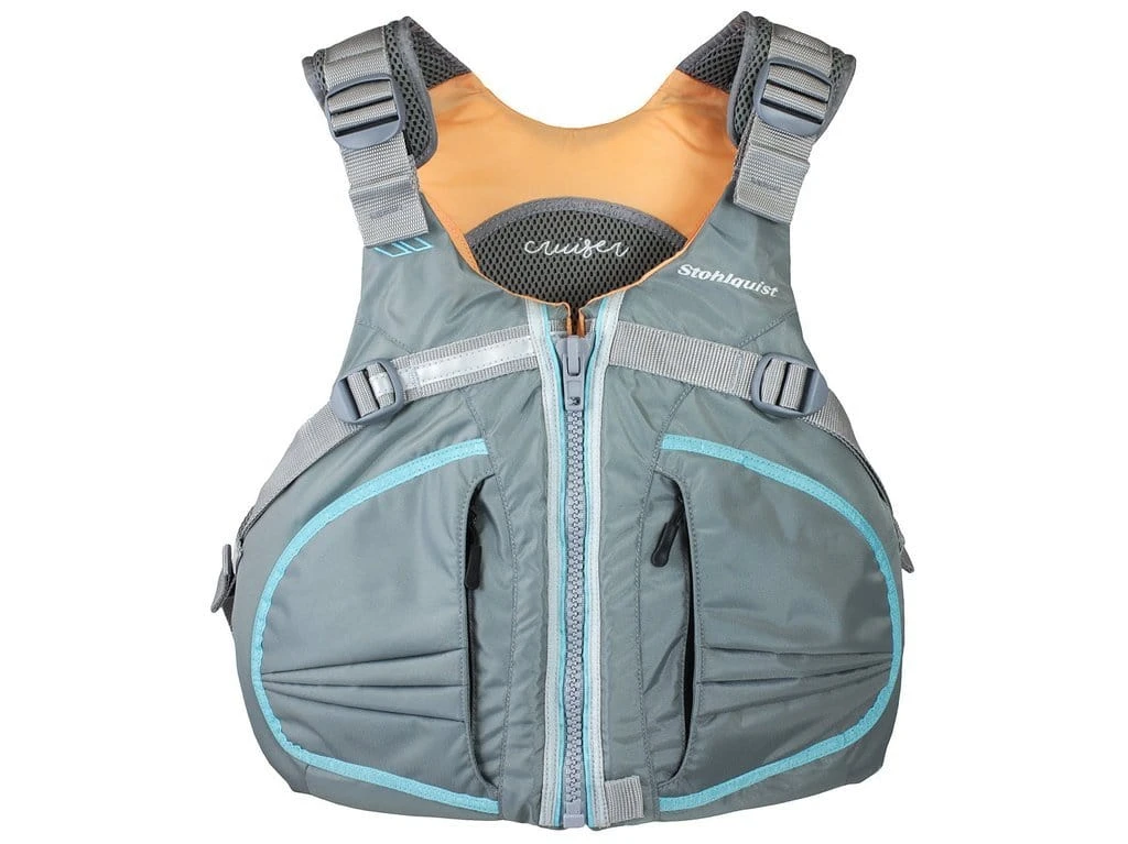 Stohlquist Cruiser Women's PFD - Turquoise Half-Mesh Back Kayak Life Jacket 3 Stohlquist Cruiser Women's PFD - Turquoise Half-Mesh Back Kayak Life Jacket - Image 3