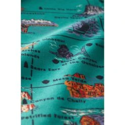 Nomadix Ultralight Towel: National Parks And Monuments Map -Campmor Outdoor Clothing PKXL NPMP 101 Ultralight Towel National Parks and Monuments Map Green 1