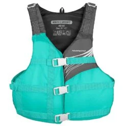 Stohlquist Brook Women’s PFD - Cyan Blue High-Back Recreational Kayak Life Vest