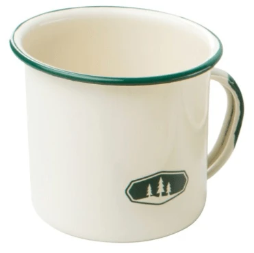 GSI Outdoors 12 fl. oz. Deluxe Enamelware Cup – Blue Graniteware Camp Mug with Stainless Steel Rim 1 GSI Outdoors 12 fl. oz. Deluxe Enamelware Cup – Blue Graniteware Camp Mug with Stainless Steel Rim
