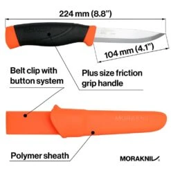 Morakniv Companion Heavy Duty Orange Knife -Campmor Outdoor Clothing Rzutax6pQROWRw20AJEj m 12495 companion hd hivis knife sheath