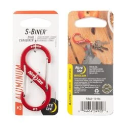 Nite Ize S-Biner Aluminum Dual Carabiner #3 -Campmor Outdoor Clothing SBA3 10 R6