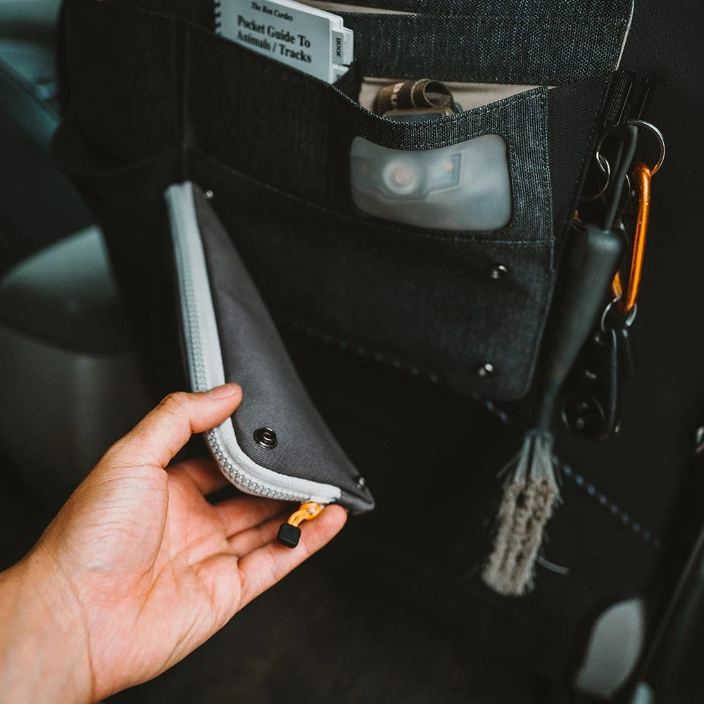 Luno® Seatback Organizer 2.0 – Stealth Black Universal Fit Car Camping Storage System 4 Luno® Seatback Organizer 2.0 – Stealth Black Universal Fit Car Camping Storage System - Image 4