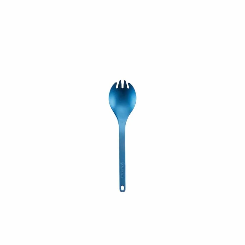 Snow Peak Titanium Spork – Blue Anodized Ultralight Camping Utensil 2 Snow Peak Titanium Spork – Blue Anodized Ultralight Camping Utensil - Image 2