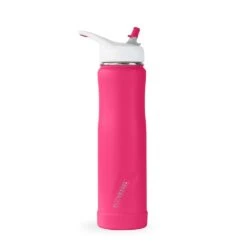 EcoVessel SUMMIT 24oz Stainless Steel Insulated Straw Water Bottle – Triple Insulated Tilt-Free Sports Bottle -Campmor Outdoor Clothing SUMT24WM