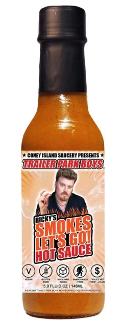 Trailer Park Boys - Ricky's Smokes Let's Go Hot Sauce 5oz By Coney Island Saucery