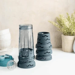 Kuppy Graphite Gray Matte Silicone – Multi-Purpose Airflow Drying Rack for Water Bottles & Glassware -Campmor Outdoor Clothing Stackwithproteinbottle