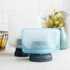 Kuppy Graphite Gray Matte Silicone – Multi-Purpose Airflow Drying Rack for Water Bottles & Glassware -Campmor Outdoor Clothing StasherImage