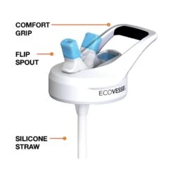 EcoVessel SUMMIT 24oz Stainless Steel Insulated Straw Water Bottle – Triple Insulated Tilt-Free Sports Bottle -Campmor Outdoor Clothing Straw Lid Image for Website 593c9875 bf48 430e b5bb 6ec3815f97df