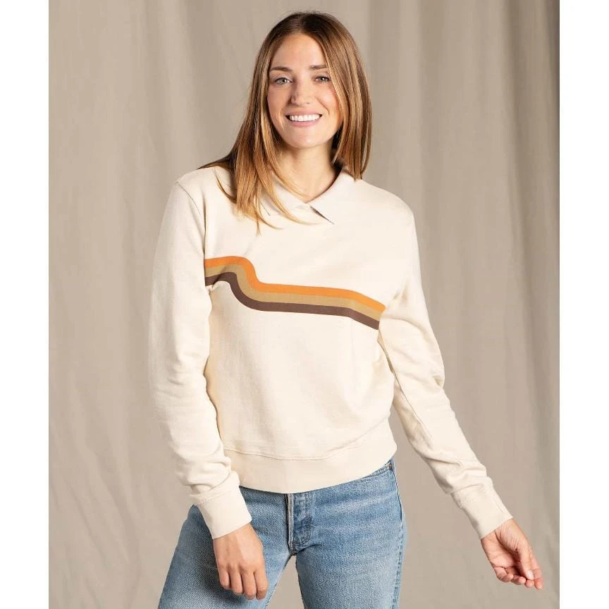 Toad&Co Women's Follow Through Collared Crew 2 Toad&Co Women's Follow Through Collared Crew - Image 2