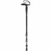 Leki Legend Black Carbon Series Walking Staff – Adjustable 63-120cm Single Trekking Pole with Aergomed Grip
