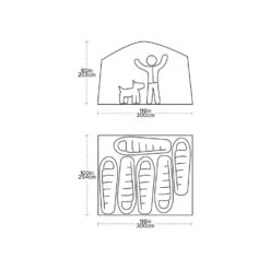 Big Agnes Dog House 6 Tent - 6-Person High-Volume Single-Wall Family Shelter 9 Big Agnes Dog House 6 Tent - 6-Person High-Volume Single-Wall Family Shelter -Campmor Outdoor Clothing TDH62043