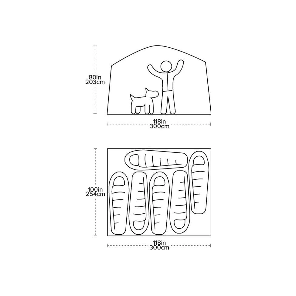 Big Agnes Dog House 6 Tent - 6-Person High-Volume Single-Wall Family Shelter 5 Big Agnes Dog House 6 Tent - 6-Person High-Volume Single-Wall Family Shelter - Image 5