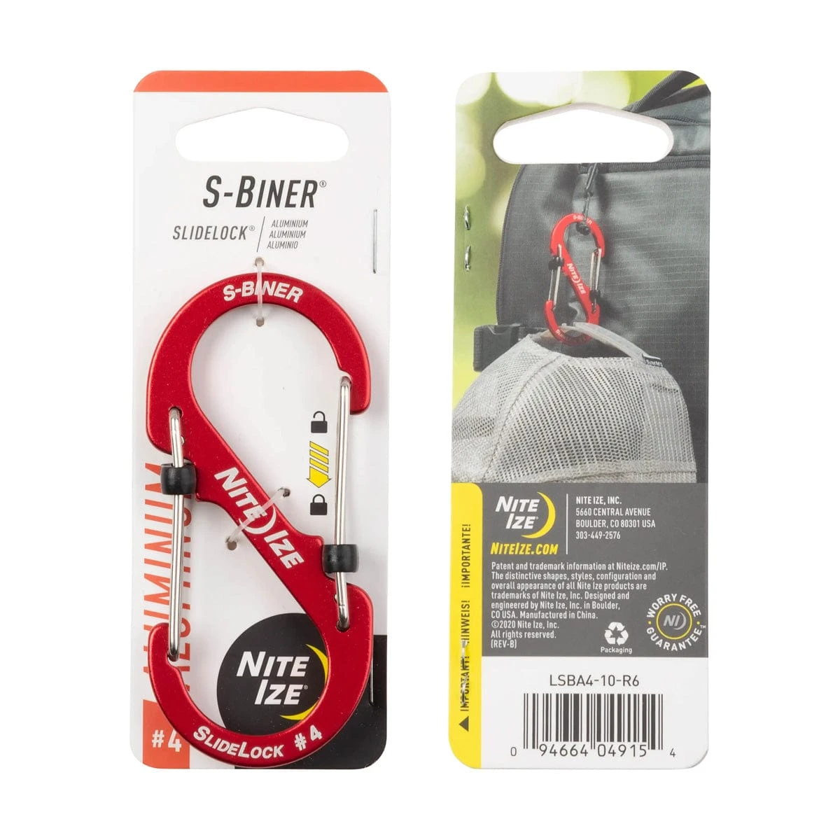 Nite Ize S-Biner SlideLock Aluminum #4 6 Nite Ize S-Biner SlideLock Aluminum #4 - Image 6