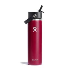 Hydro Flask 24 oz Wide Mouth Bottle with Flex Straw Cap - Insulated Stainless Steel Water Bottle -Campmor Outdoor Clothing W24BFS600