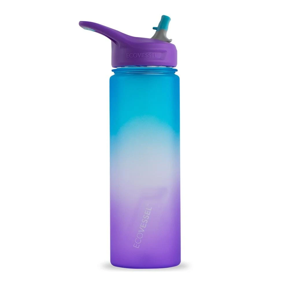 THE WAVE - BPA Free Plastic Sports Water Bottle With Straw - 24 Oz By EcoVessel 1 THE WAVE - BPA Free Plastic Sports Water Bottle With Straw - 24 Oz By EcoVessel