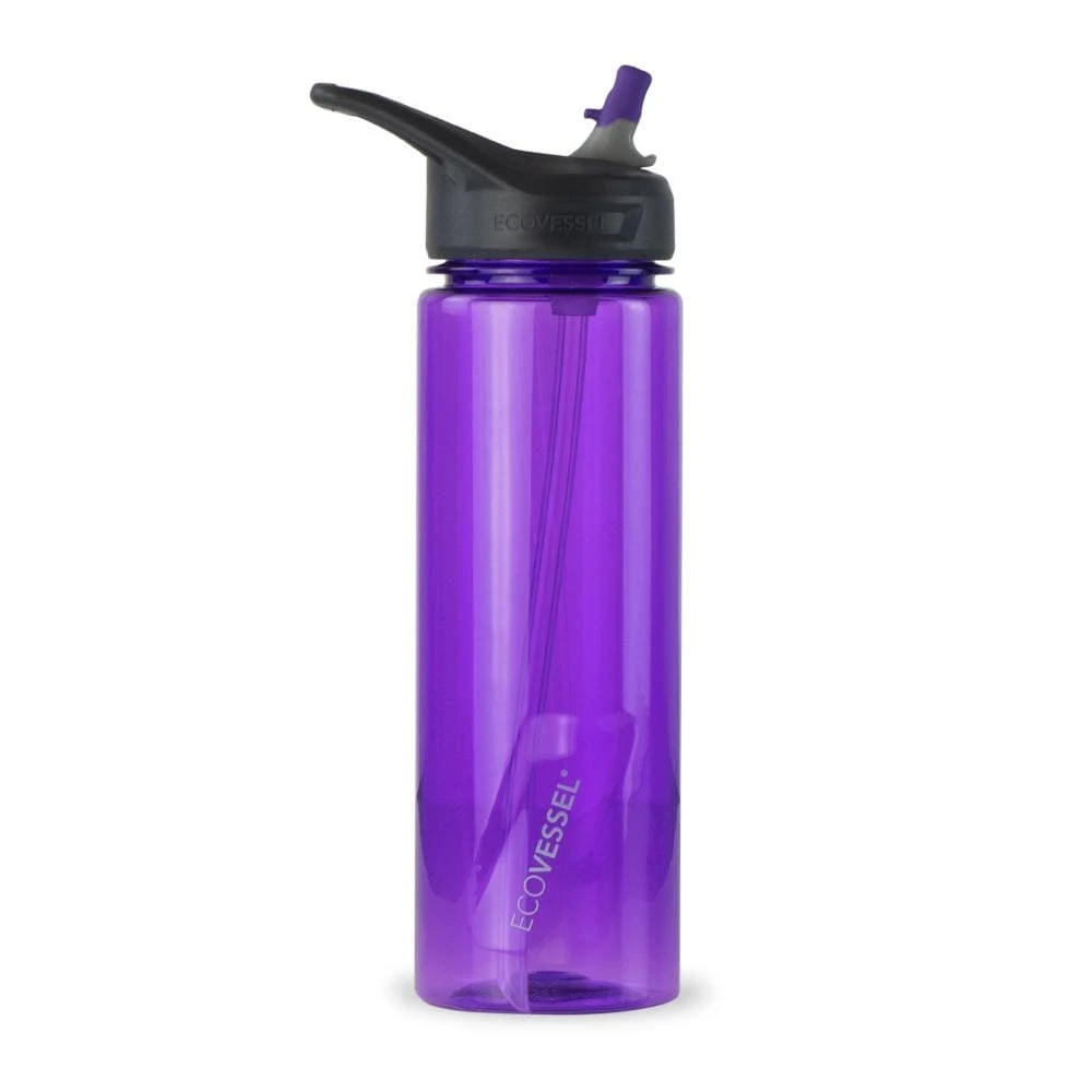 THE WAVE - BPA Free Plastic Sports Water Bottle With Straw - 24 Oz By EcoVessel 4 THE WAVE - BPA Free Plastic Sports Water Bottle With Straw - 24 Oz By EcoVessel - Image 4