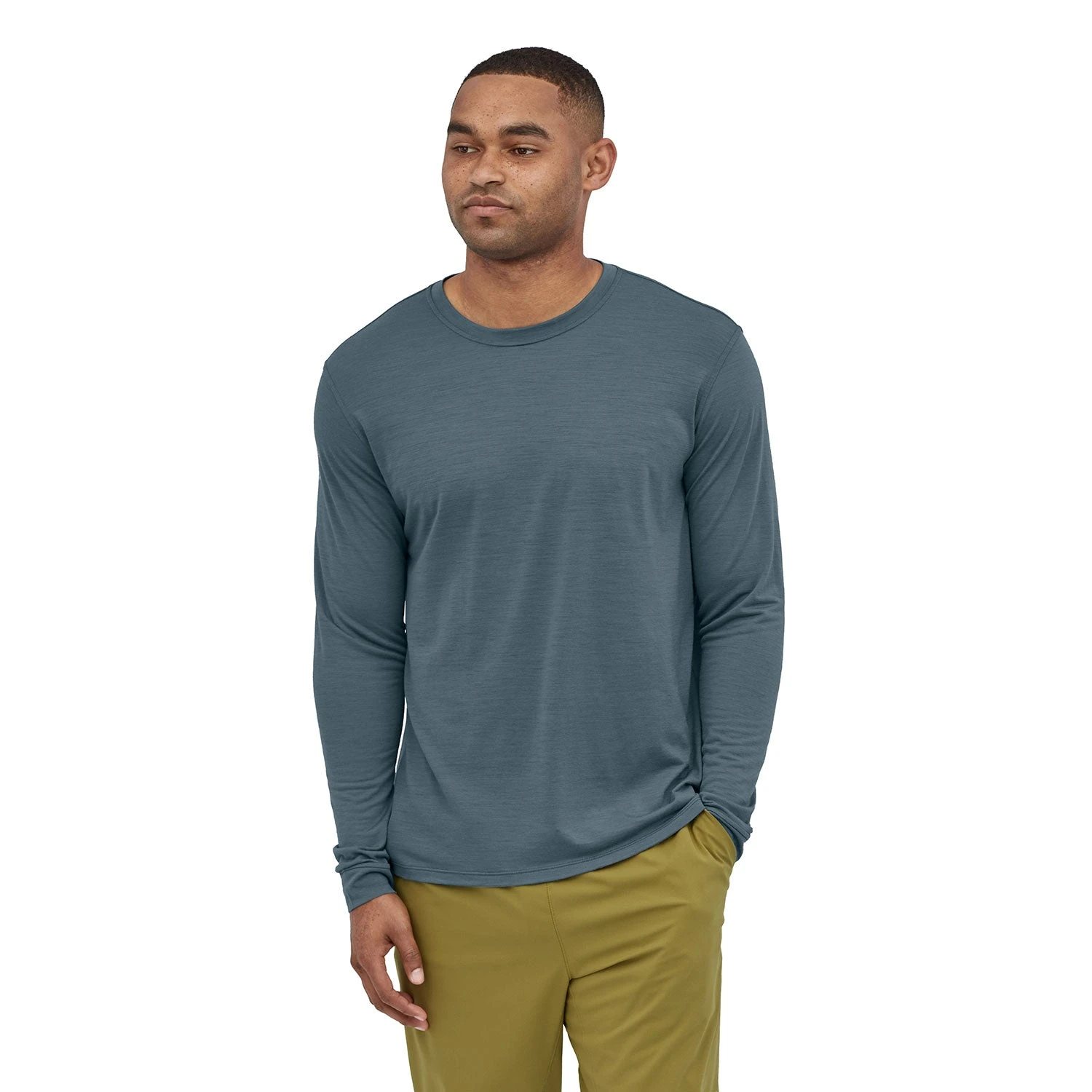 Patagonia Men's Long Sleeve Cap Cool Merino Shirt 1 Patagonia Men's Long Sleeve Cap Cool Merino Shirt