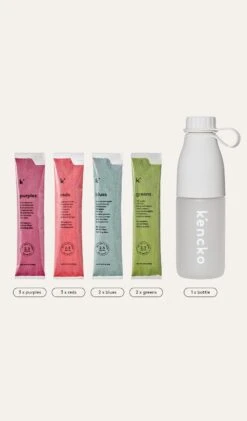 Smoothie Mini Sampler 10-pack + Bottle By Kencko