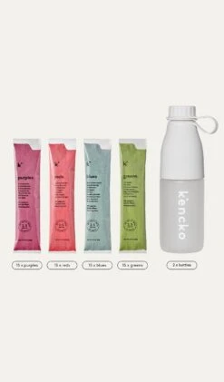 Smoothie Super 60-Pack + 2 Bottles By Kencko