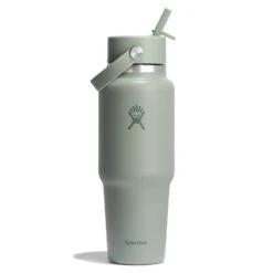 Hydro Flask 32 oz White Wide Mouth Travel Bottle with Flex Straw Cap – Cupholder Friendly Insulated Water Bottle -Campmor Outdoor Clothing WT32CFS374