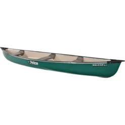 Pelican 15.5 Canoe - Forest Green 3-Seat Recreational Touring and Fishing Canoe